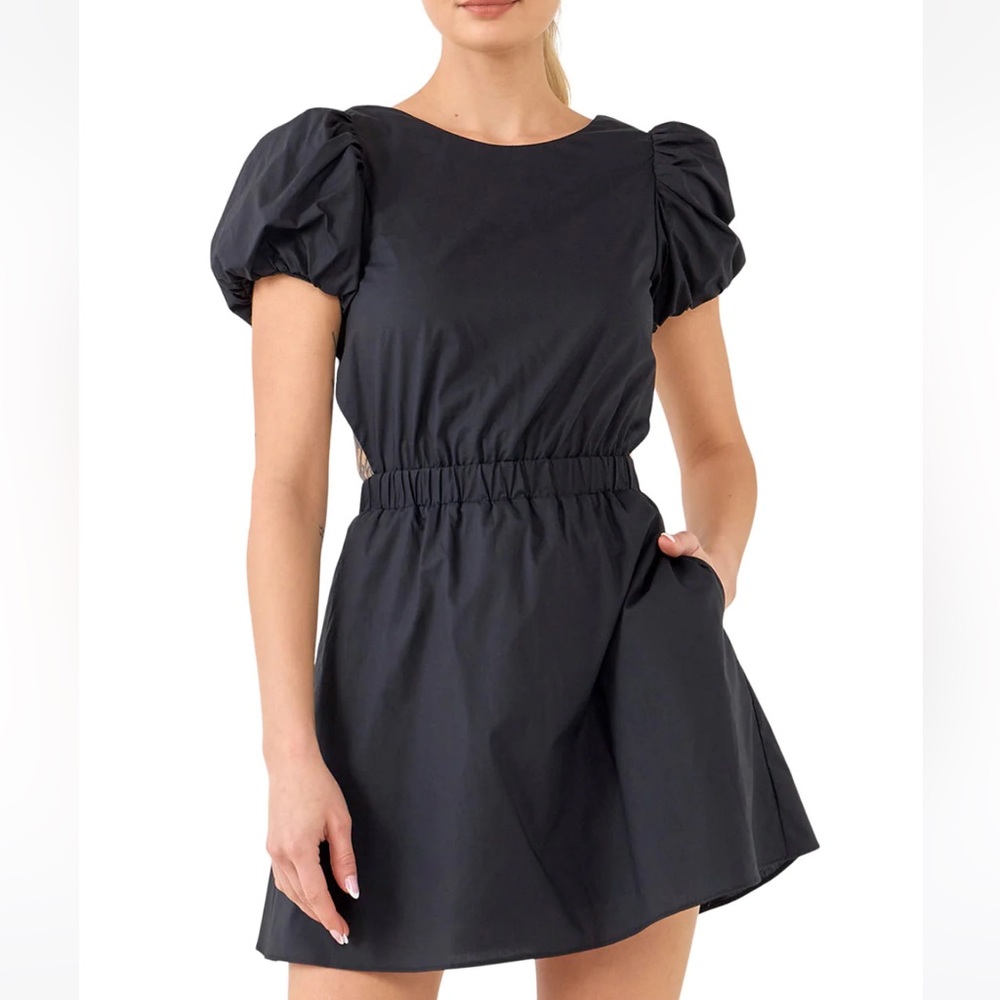 NWT English Factory Cut Out Poplin Mini Dress